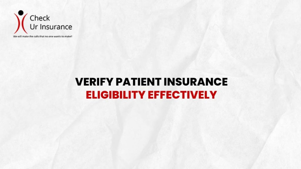 Verify Patient Insurance Eligibility